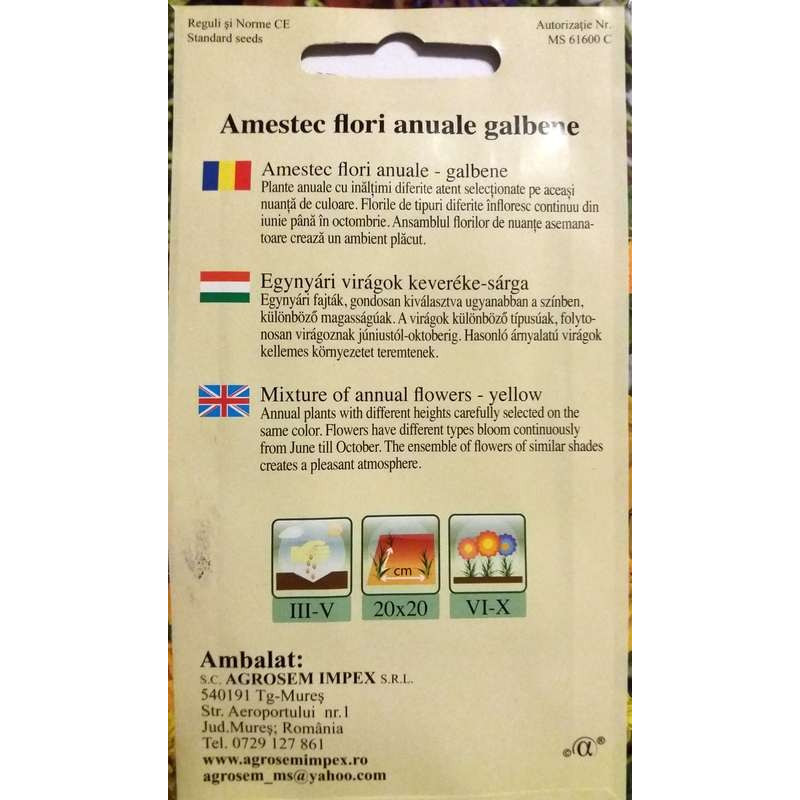 Amestec flori galbene