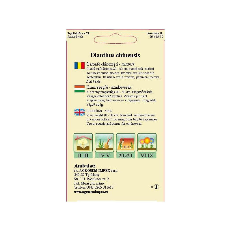 seminte garoafe chinezesti mix