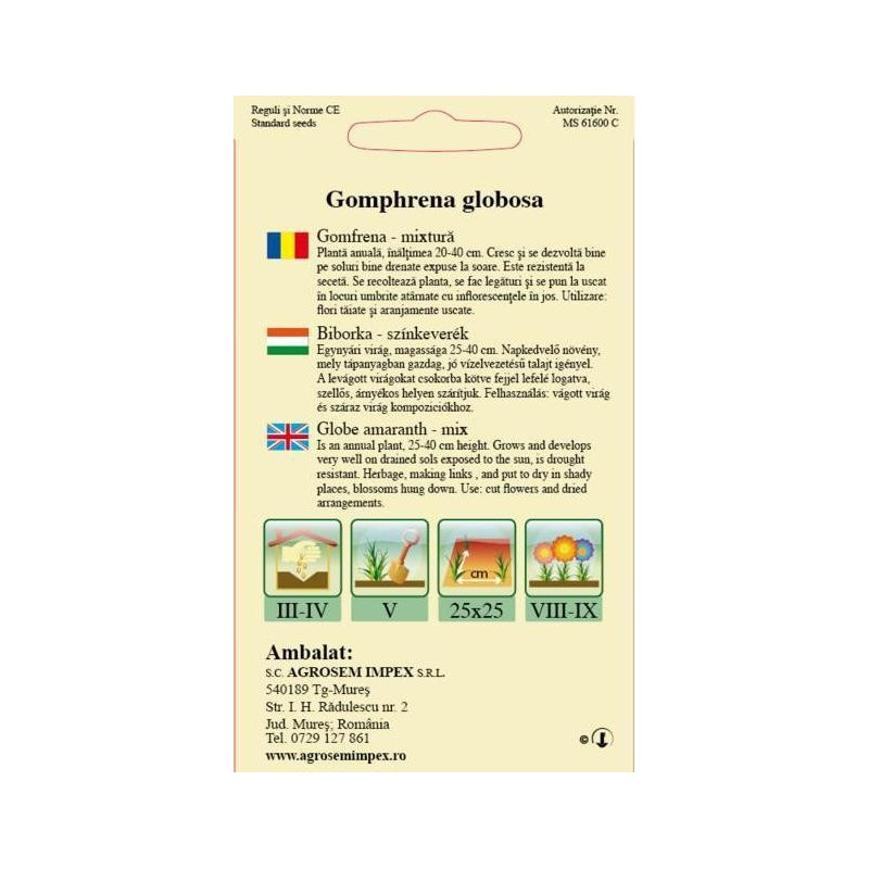 seminte de gomfrena