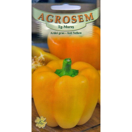 Ardei gras seminte - Capsicum annuum 'Asti Yellow'