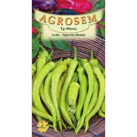 Ardei bulgaresti seminte - Capsicum annuum 'Sigaretta Biondo'