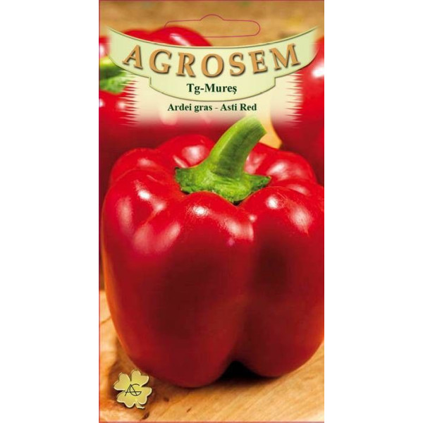 Ardei gras seminte - Capsicum annuum Asti Red