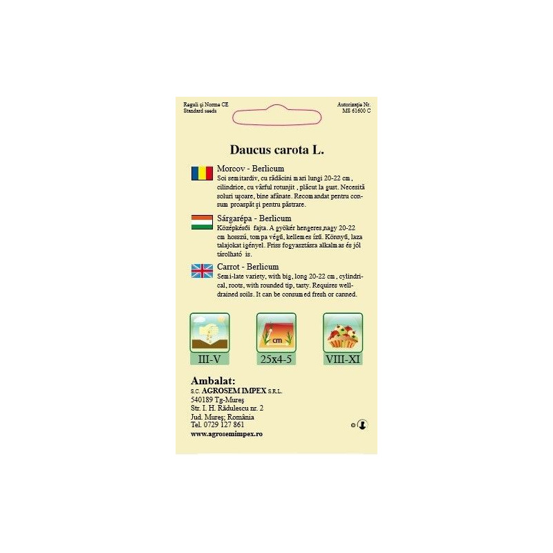 Morcov seminte - Berlicum
