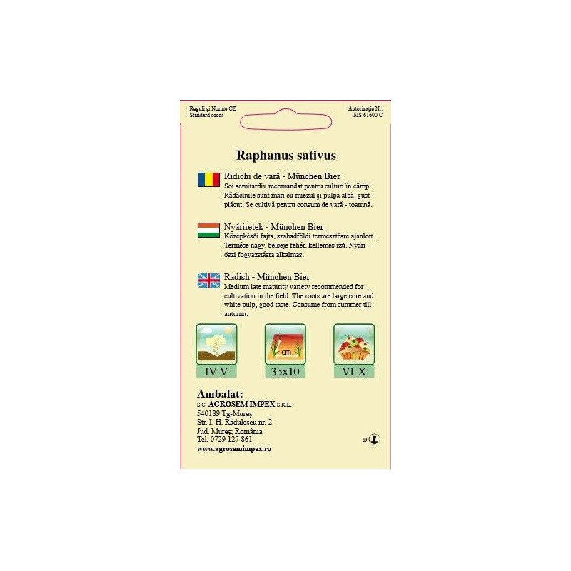 Ridichi de vara seminte - Munchen Bier