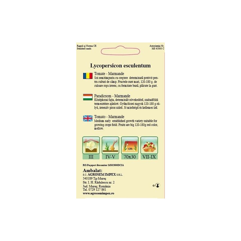 Tomate seminte - Marmande