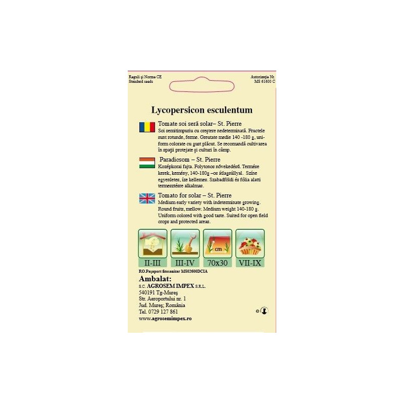 Tomate soi sera-solar BigPack - Saint Pierre