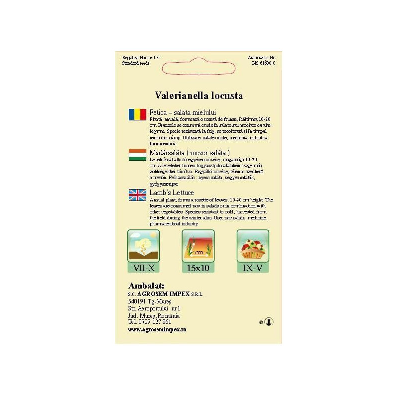 Fetica seminte - Valerianella locusta