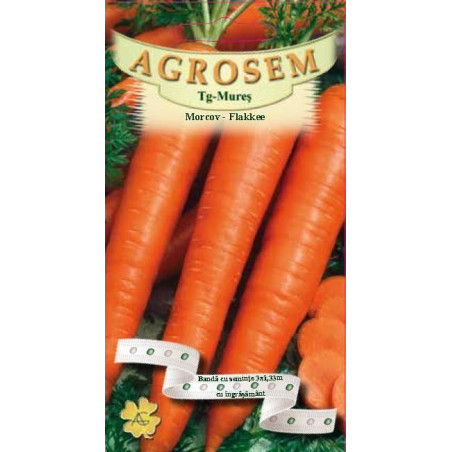 Morcov Flakkee pe banda cu ingrasamant seminte - AS - Daucus carota L. Flakkee