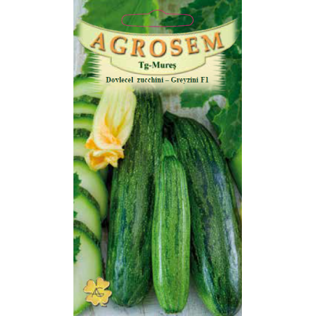 Seminte de Dovlecel Zucchini Greyzini F1 - AS - Cucurbita pepo